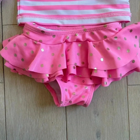 𝅺EUC Hello Summer rash guard‎ bathing suit set - Picture 3 of 5